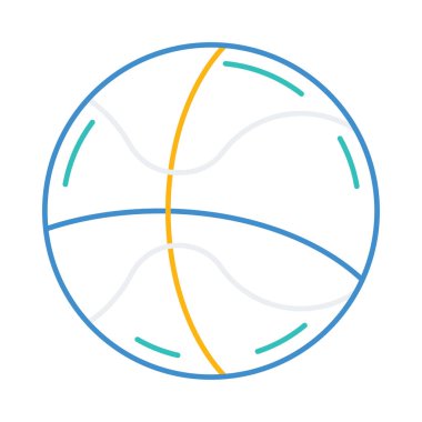 futbol topu düz simgesi beyaz arka plan, vektör, illüstrasyon izole