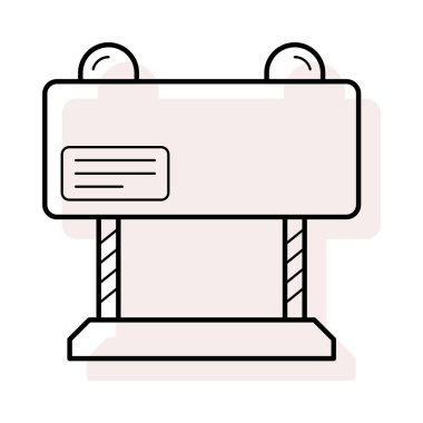 Beyaz arka plan, vektör, illüstrasyon izole bariyer düz simgesi