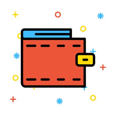 Renk web simgesi. Vektör çizim