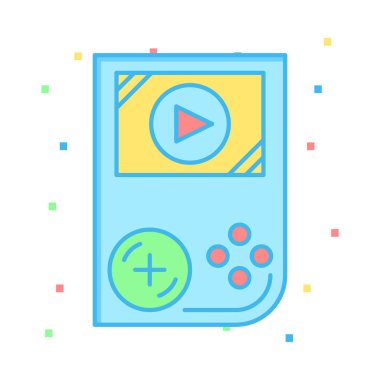 Vektör video oyun konsolu denetim simgesi