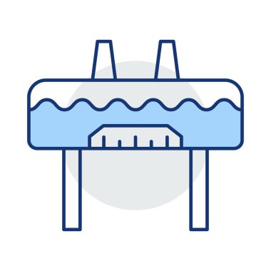 Beyaz arka plan, vektör, illüstrasyon izole bariyer düz simgesi