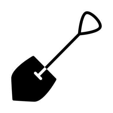 kürek düz simgesi, vektör, illüstrasyon