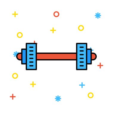 kum saati düz simgesi, vektör, illüstrasyon