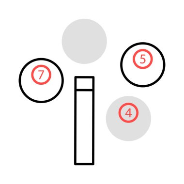 snooker oyun düz simgesi beyaz arka plan, vektör, illüstrasyon izole