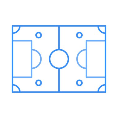 zemin mahkeme düz simgesi beyaz arka plan, vektör, illüstrasyon izole