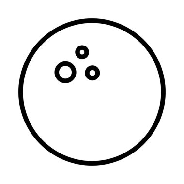 bowling oyun düz simgesi, vektör, illüstrasyon 