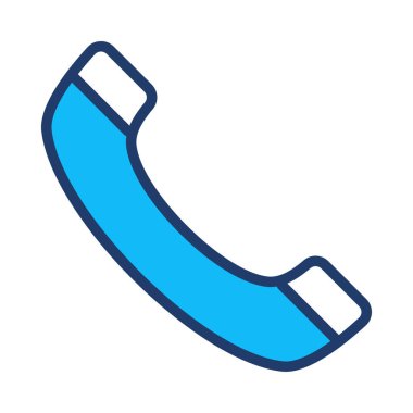 alıcı telefon düz simgesi, vektör, illüstrasyon arayın  