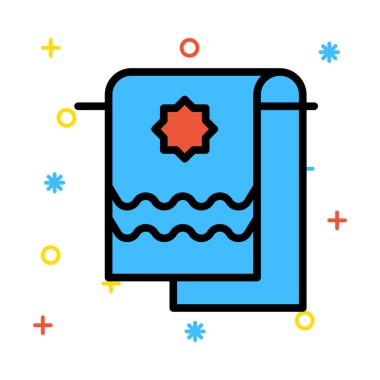 Renk web simgesi. Vektör çizim