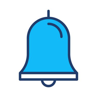 alarm zili tebliğ düz kutsal kişilerin resmi, vektör, illüstrasyon  