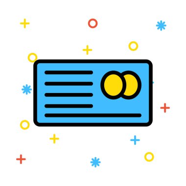 Renk web simgesi. Vektör çizim