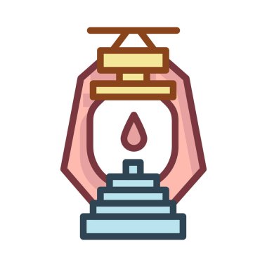 fener düz simgesi, vektör, illüstrasyon