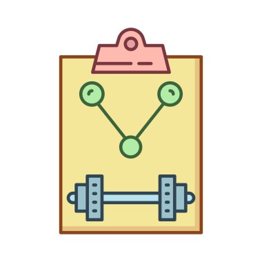 Spor renk vektör simgesi  