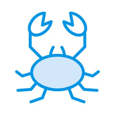 akrep düz simgesi, vektör, illüstrasyon