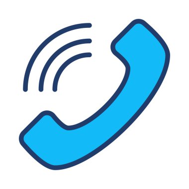 ara telefon alıcı düz simgesi, vektör, illüstrasyon  