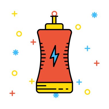 iç çamaşırı düz simgesi, vektör, illüstrasyon