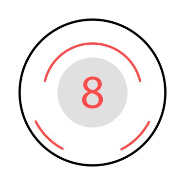 snooker oyun düz simgesi beyaz arka plan, vektör, illüstrasyon izole