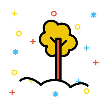 Renk web simgesi. Vektör çizim