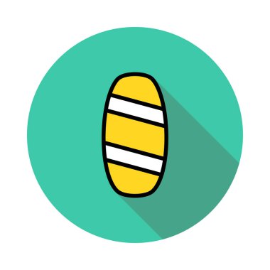 kaykay düz simgesi, vektör, illüstrasyon, spor kavramı 