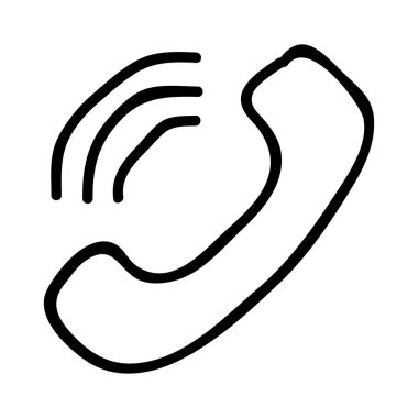 ara telefon alıcı düz simgesi, vektör, illüstrasyon  