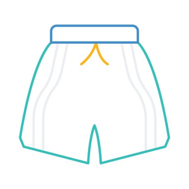 iç çamaşırı düz simgesi, vektör, illüstrasyon