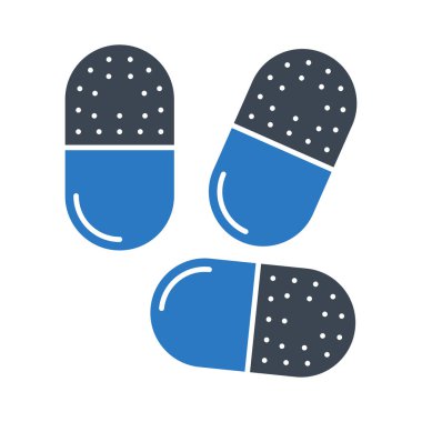 hapları düz simgesi beyaz arka plan, vektör, illüstrasyon izole