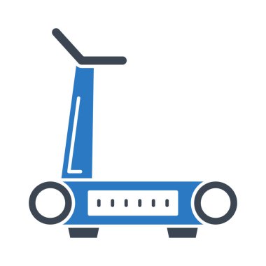 Beyaz arka plan, vektör, illüstrasyon izole makine düz simgesi çalışan