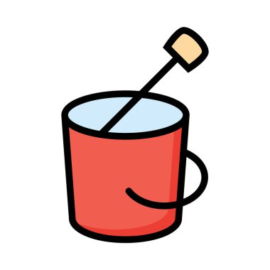 İçki web renk vektör simgesi