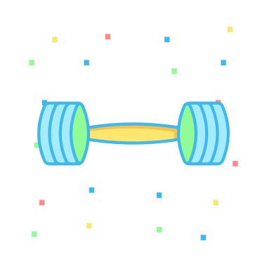 Spor renk vektör simgesi  