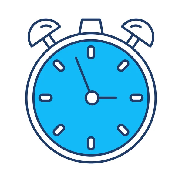 Alarm Clock Flat Icon Vector Illustration — Stock Vector