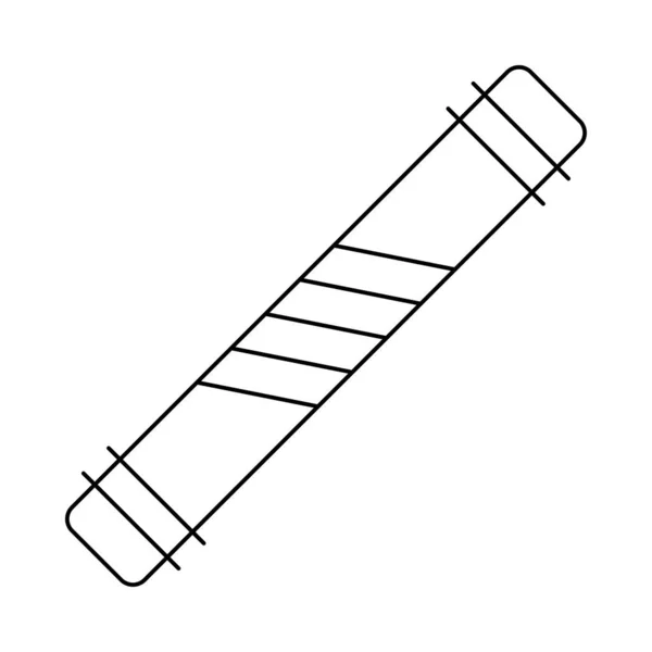 Icona Sci Piatto Isolato Sfondo Bianco Vettore Illustrazione — Vettoriale Stock