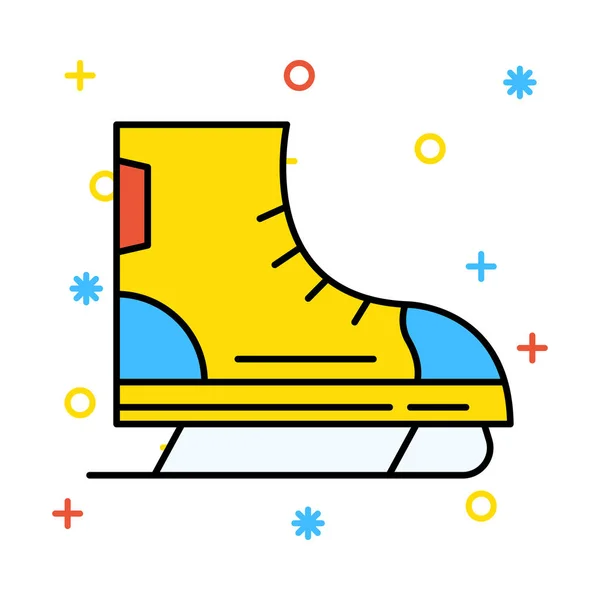 Roller Skate Ikonen Vektor Illustration — Stock vektor