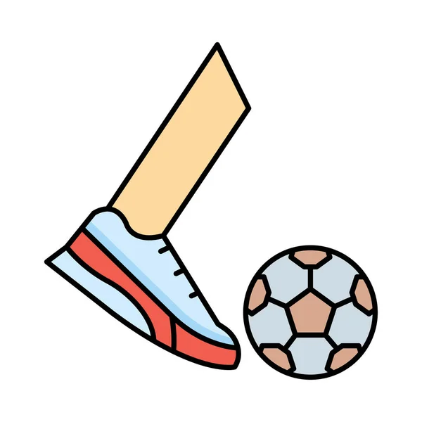 Εικονίδιο Web Ποδόσφαιρο Ποδόσφαιρο — Διανυσματικό Αρχείο
