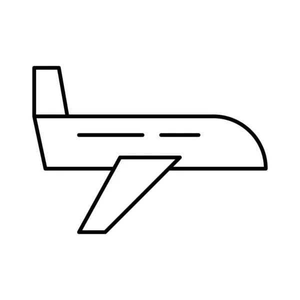 Flight Plane Travel Vector Color Icon — Stock Vector