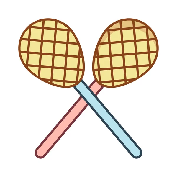 Paletas Icono Plano Aislado Sobre Fondo Blanco Vector Ilustración — Vector de stock