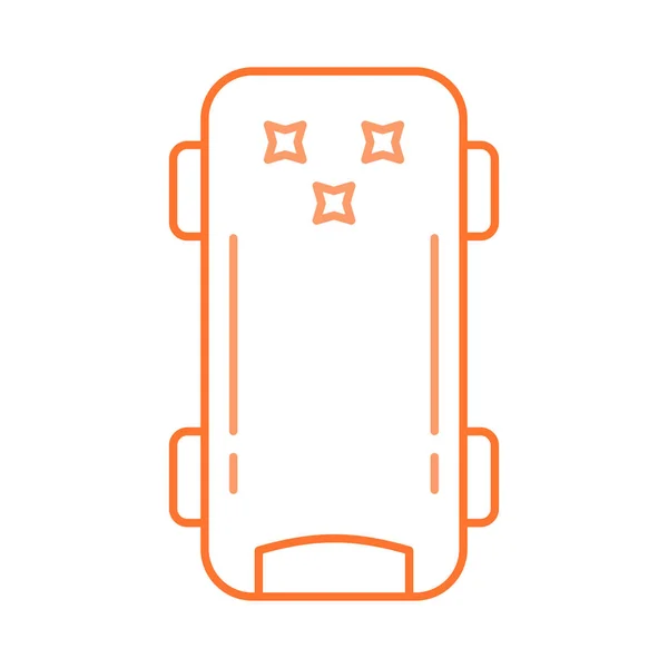 Skateboard Icono Plano Aislado Sobre Fondo Blanco Vector Ilustración — Vector de stock