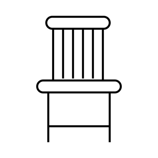 Silla Asiento Interior Vector Color Icono — Vector de stock