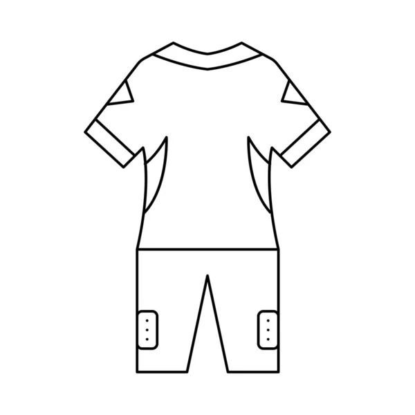 Jersey Icono Plano Aislado Sobre Fondo Blanco Vector Ilustración — Vector de stock