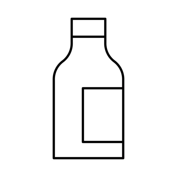 Botella Leche Bebida Vector Icono Color — Archivo Imágenes Vectoriales