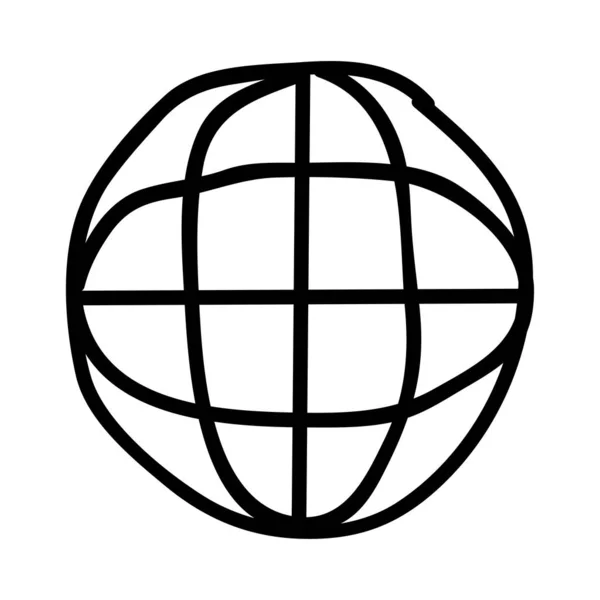 Welt Globaler Browser Flaches Symbol Vektor Illustration — Stockvektor