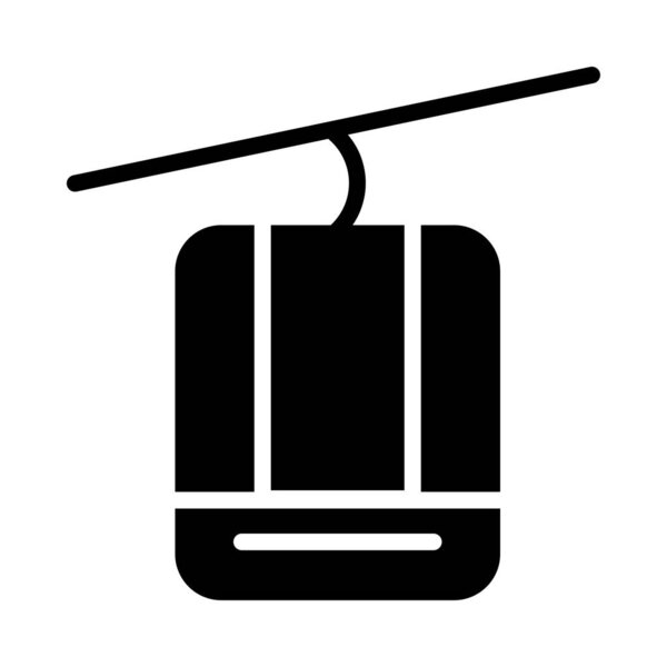 chairlift  flat icon, vector, illustration, transport  concept 