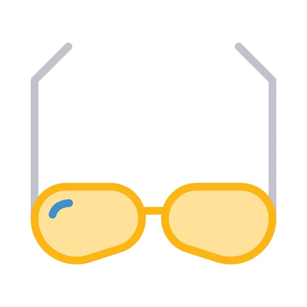 Mode Brille Flaches Symbol Vektor Illustration — Stockvektor