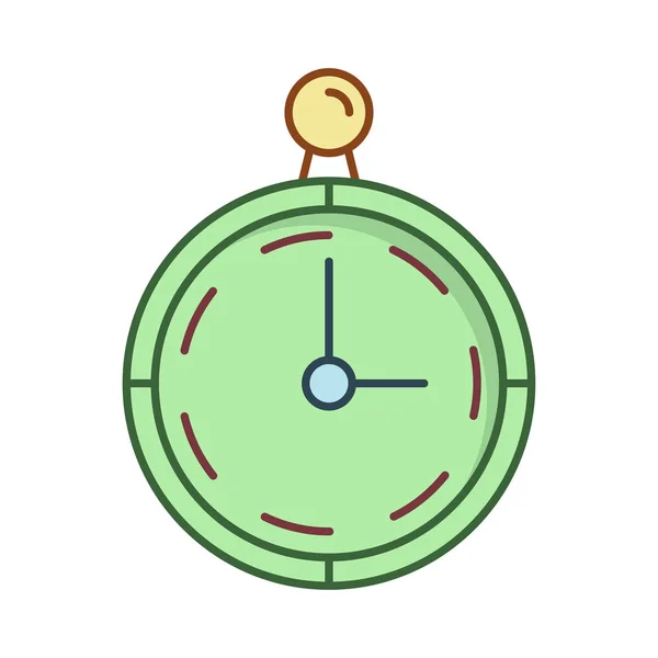 Cronômetro Relógio Ícone Plano Vetor Ilustração — Vetor de Stock