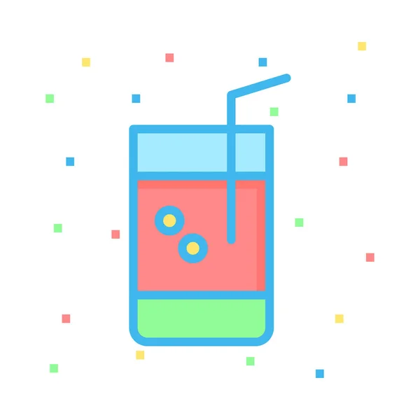 Sap Drinken Web Pictogram — Stockvector