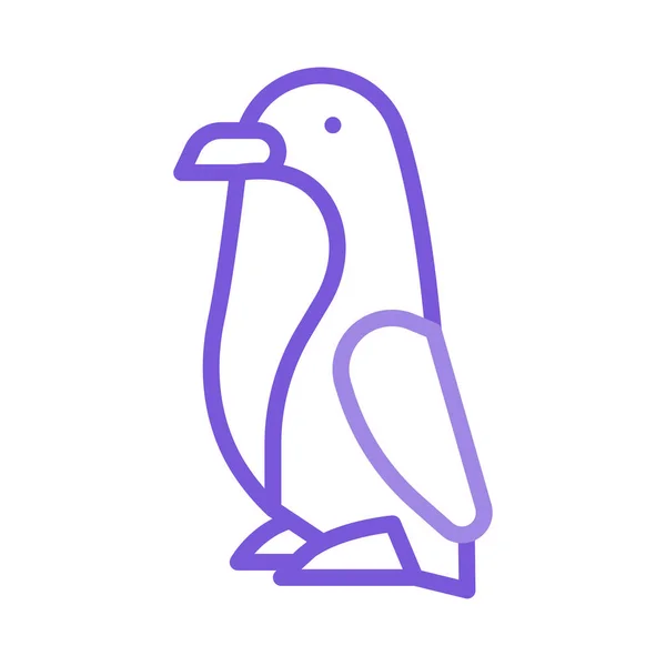 Ikona Płaskie Ptak Wróbel Wektor Ilustracja — Wektor stockowy
