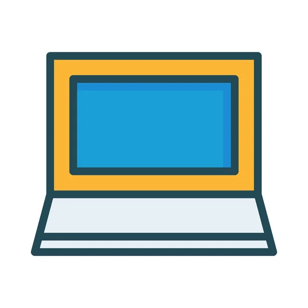 Laptop Apparaatpictogram Web — Stockvector