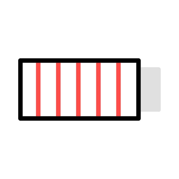 Batteriet Laddar Flat Ikonen Vektor Illustration — Stock vektor