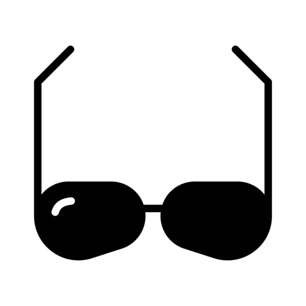 Fashion Glasses Flat Icon Vector Illustration — Stock Vector