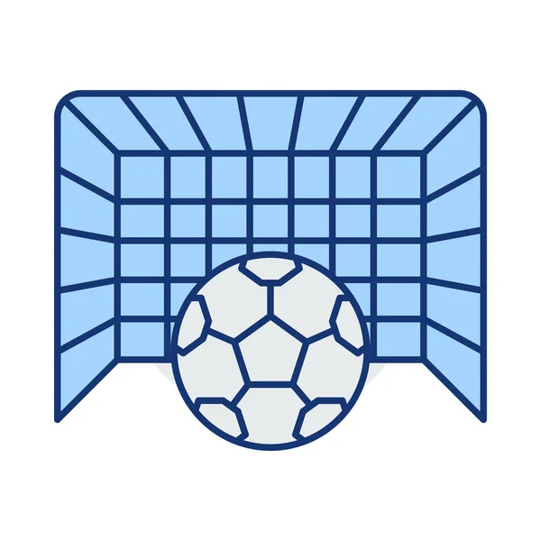 Ikona Webové Fotbal Fotbal — Stockový vektor