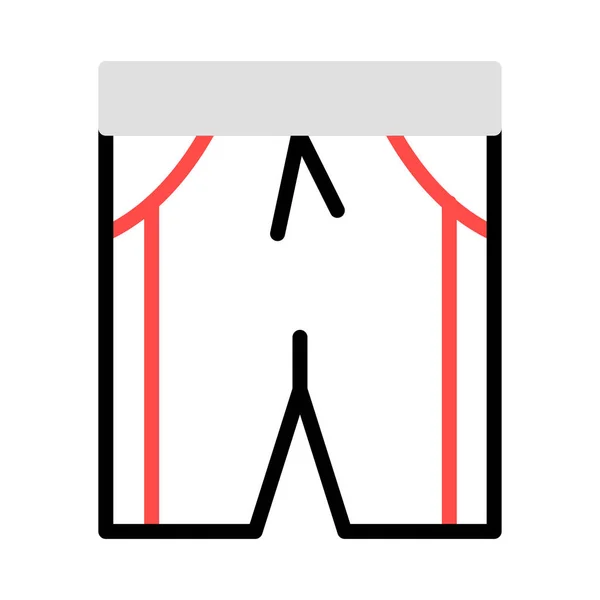 Mužské Spodní Prádlo Ploché Ikony Vektorová Ilustrace — Stockový vektor