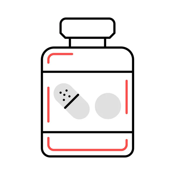 Pot Drogues Icône Plate Isolée Sur Fond Blanc Vecteur Illustration — Image vectorielle